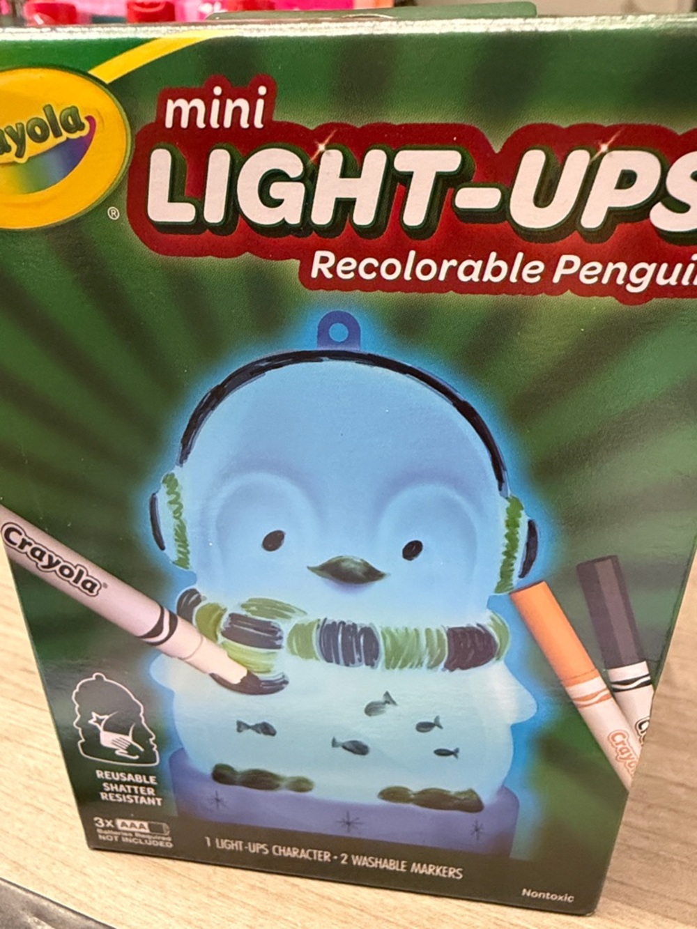 ❣️5|$25❣️last 1 Crayola Mini Light-Ups Recolorable Penguin Toy -